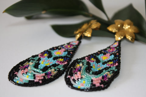 Aretes en cortina Miyuki